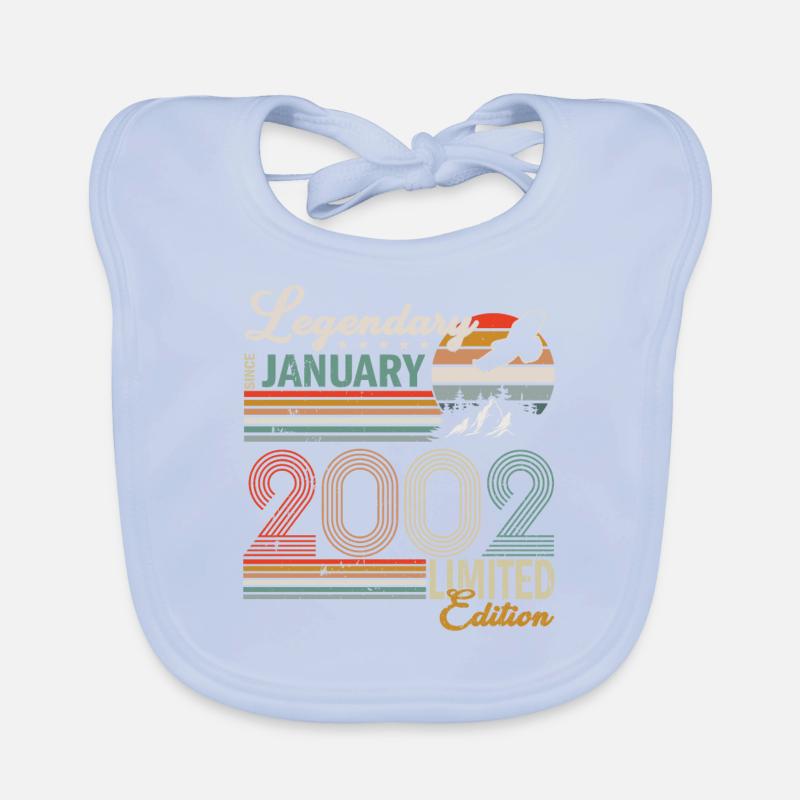January 2002 born Organic Baby Bibs