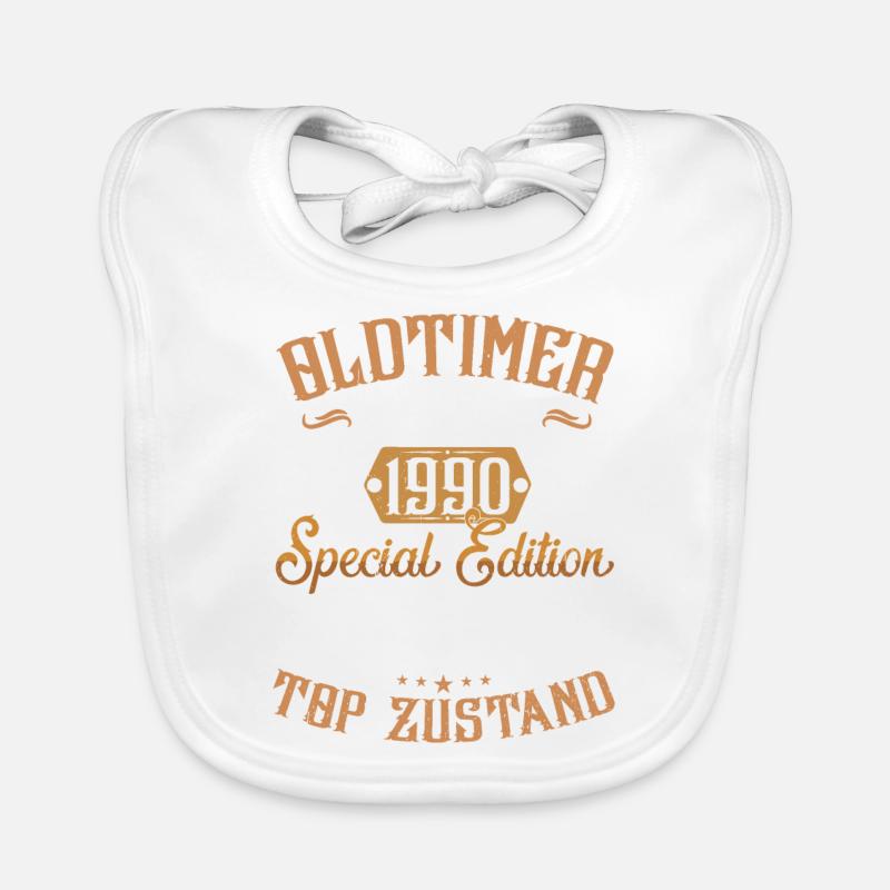 1990 Geburtstag Oldtimer 1990 Baby Bio-Lätzchen