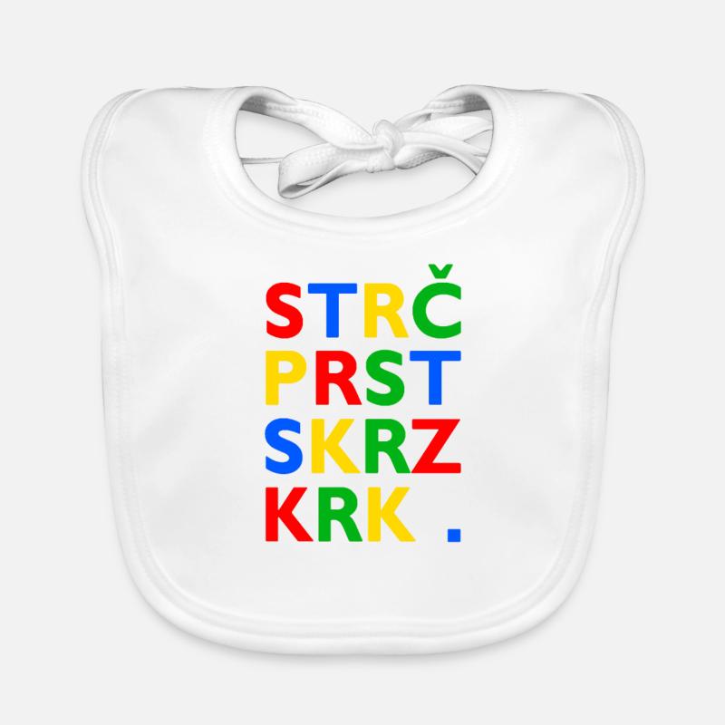 Strč Prst Skrz Krk - Virelangue tchèque Bavoir bio Bébé