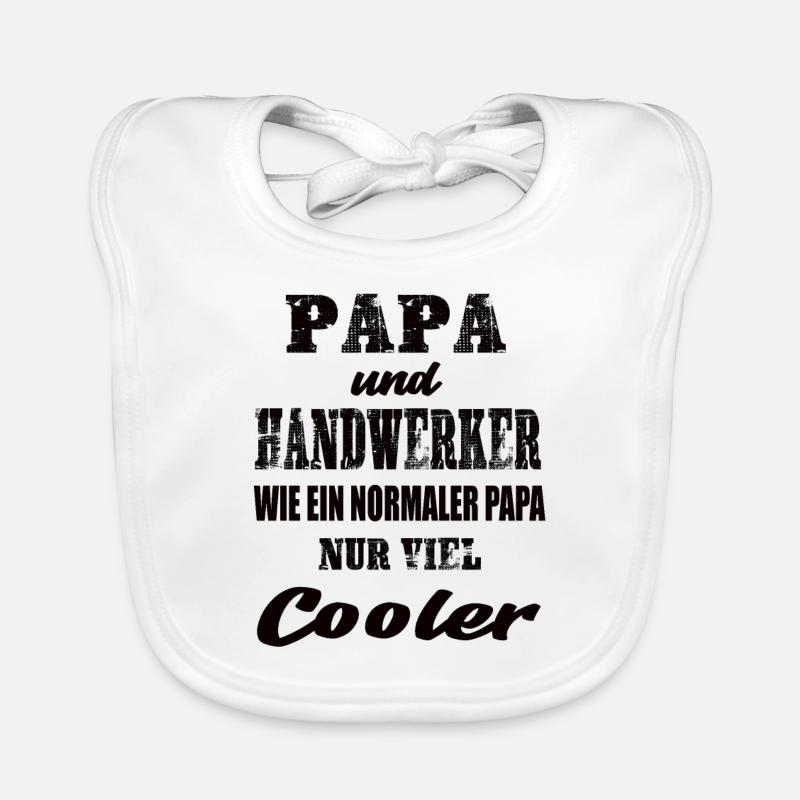 Papa und Handwerker Baby Bio-Lätzchen