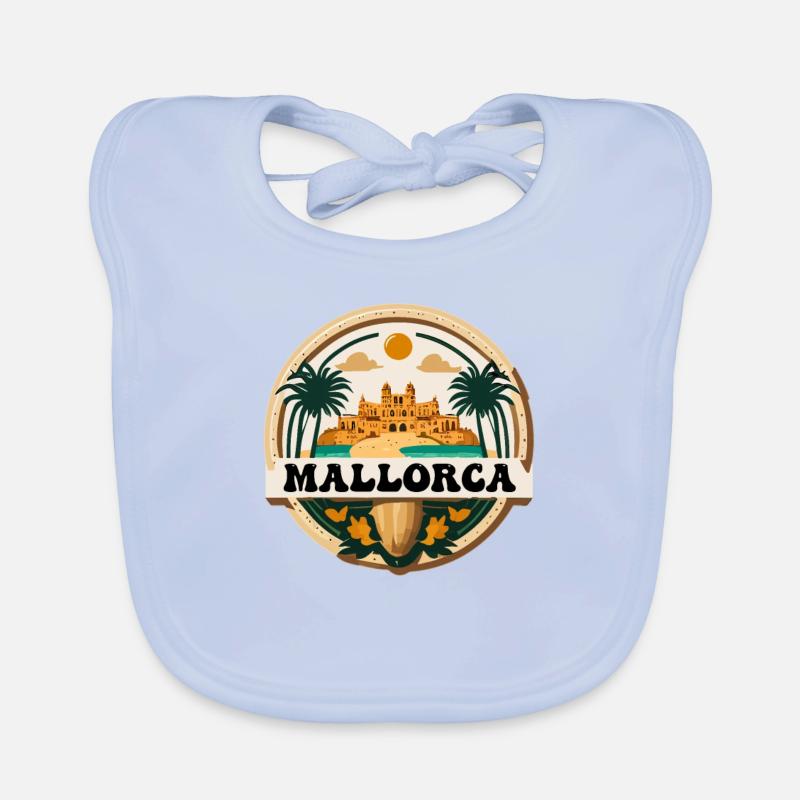 Mallorca Logo Organic Baby Bibs