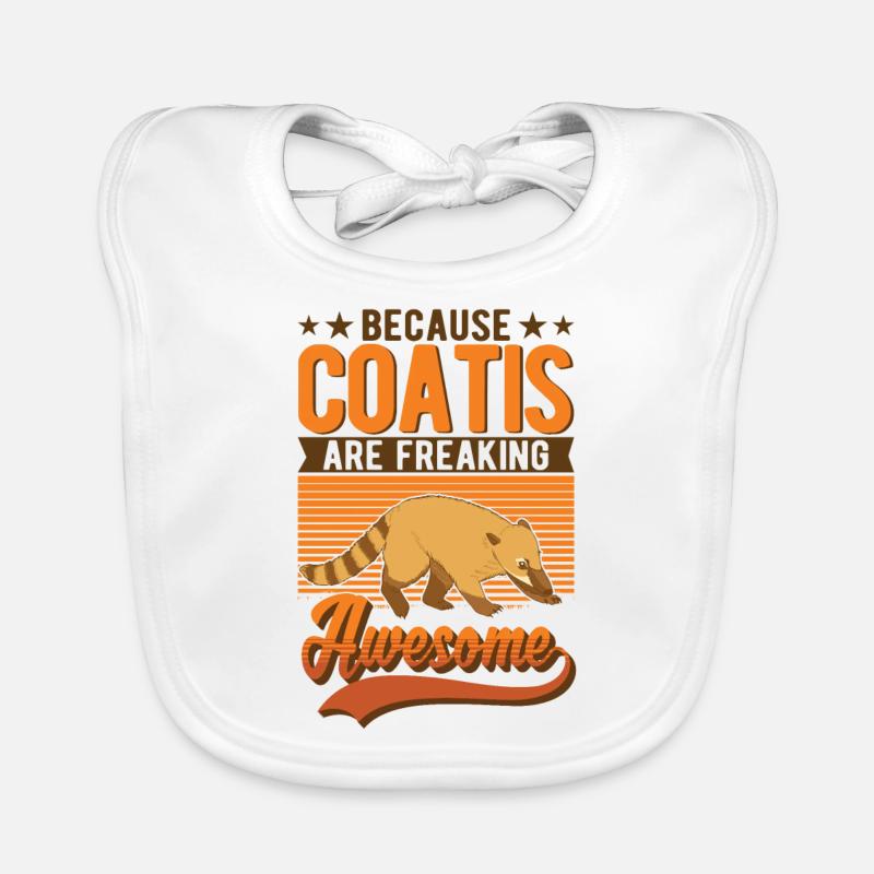 Coati Gift Proboscis Coati Organic Baby Bibs