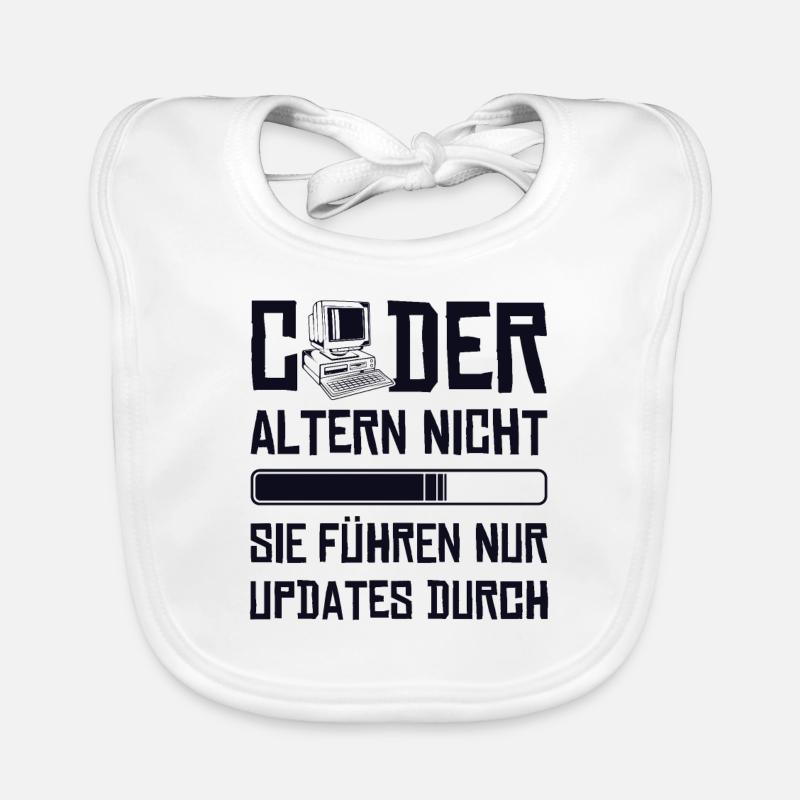 Coder Altern Nicht Developer Softwareingenieur Baby Bio-Lätzchen