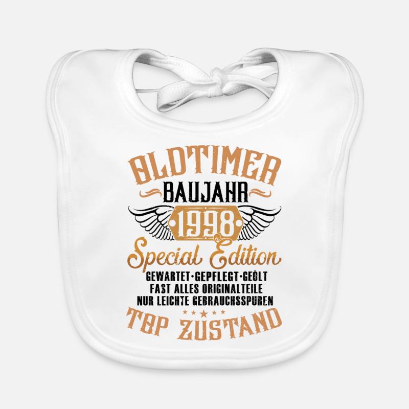 24. GEBURTSTAG OLDTIMER 1998 Baby Bio-Lätzchen