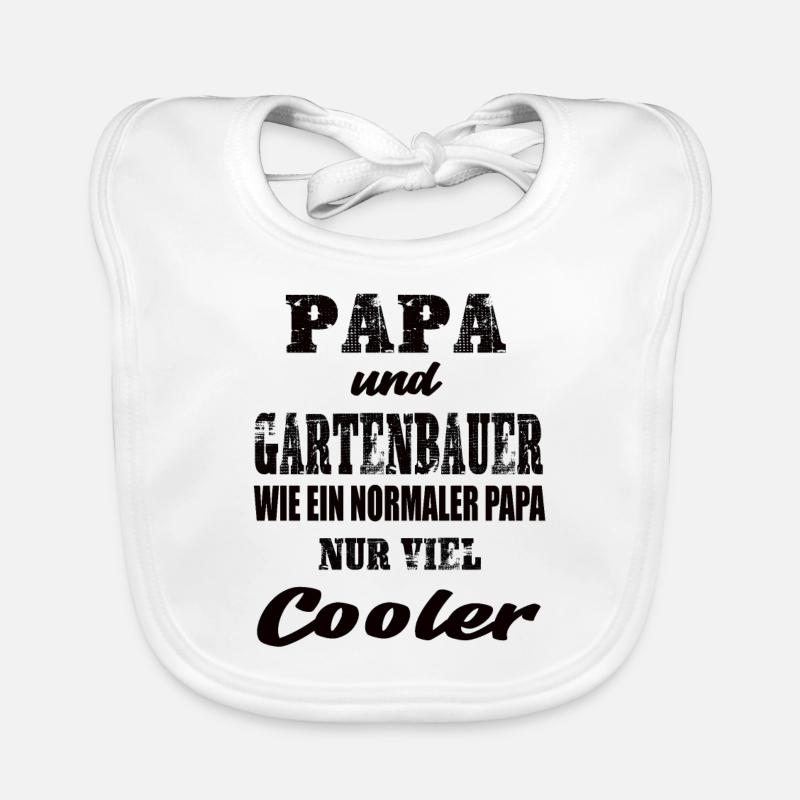 Papa und Gartenbauer Baby Bio-Lätzchen