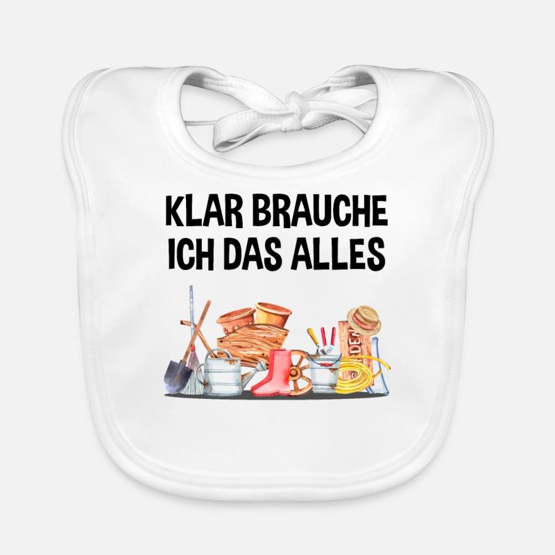 Garten Lustiger Spruch Hobby Gärtner Geschenkidee Baby Bio-Lätzchen