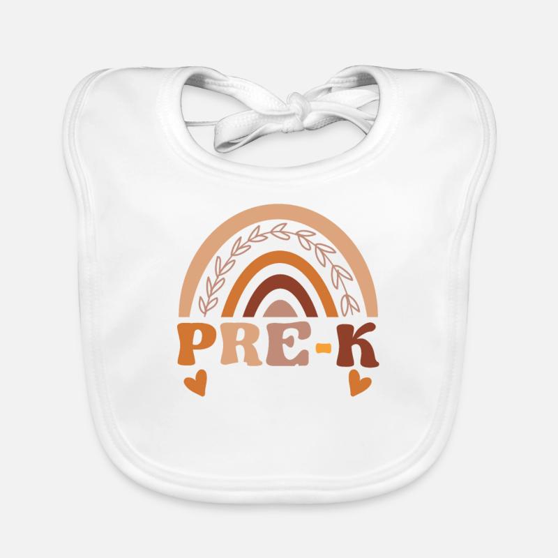 Pre-K Teacher Boho Teaching Back to School Class Organic Baby Bibs