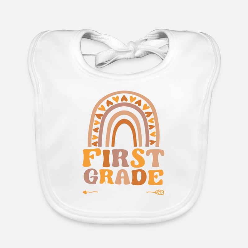 First Grade Teacher Funny Teaching Love Organic Baby Bibs