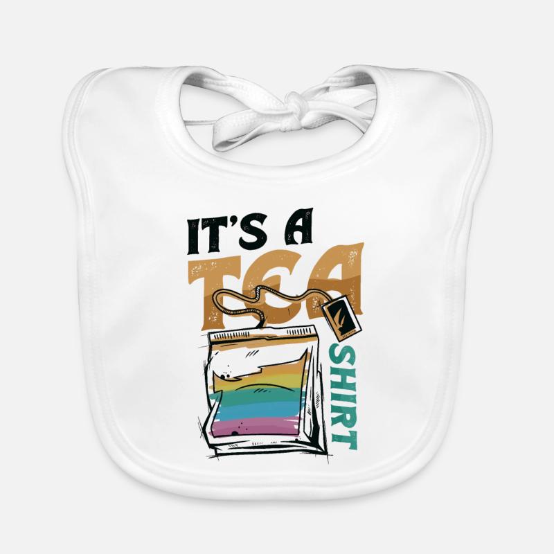 Tea lover - it's a tea shirt Organic Baby Bibs