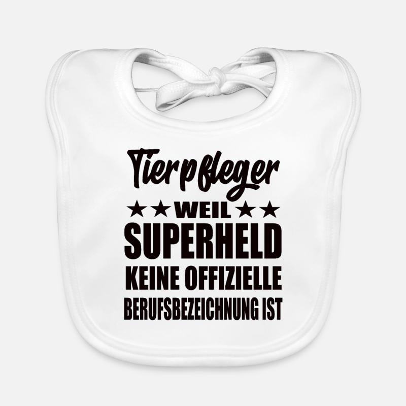 Tierpfleger Superheld Spruch Baby Bio-Lätzchen