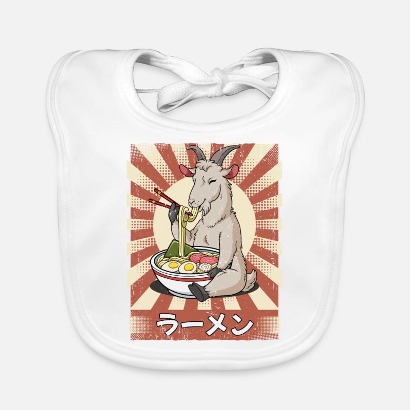 ramen goat noodle soup ramen Organic Baby Bibs