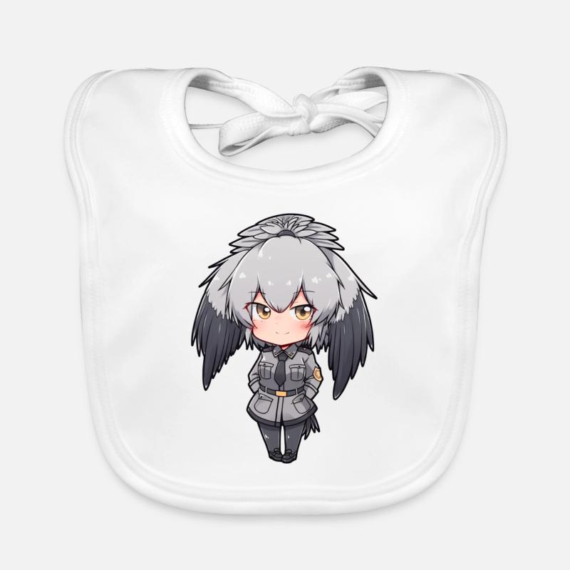 Süßes Schuhschnabel Anime Mädchen Baby Bio-Lätzchen