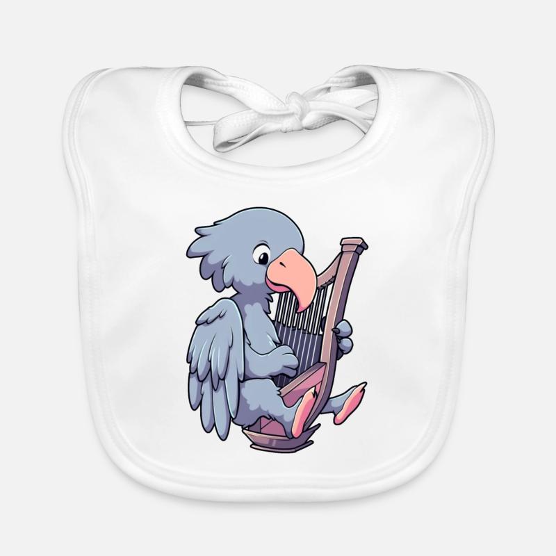 Schuhschnabel joue de la harpe Bavoir bio Bébé