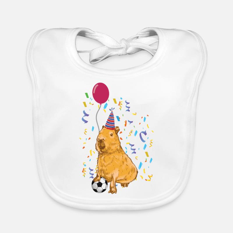 Anniversaire de Capybara Bavoir bio Bébé