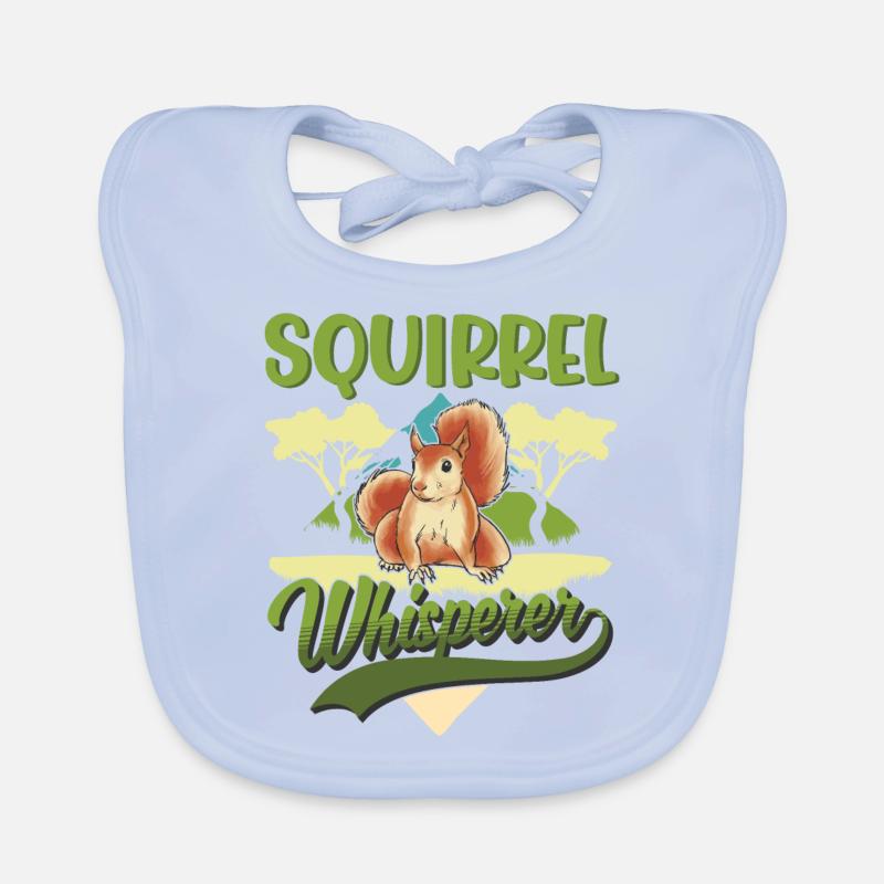 Squirrel Whisperer Organic Baby Bibs