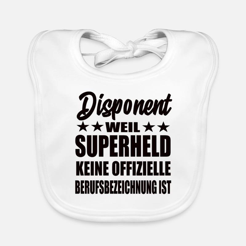 Disponent Superheld Spruch Baby Bio-Lätzchen