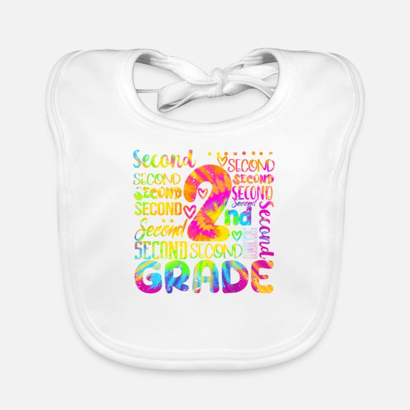 Tie Dye 2. Klasse Typografie-Team Lehrer der zweit Baby Bio-Lätzchen