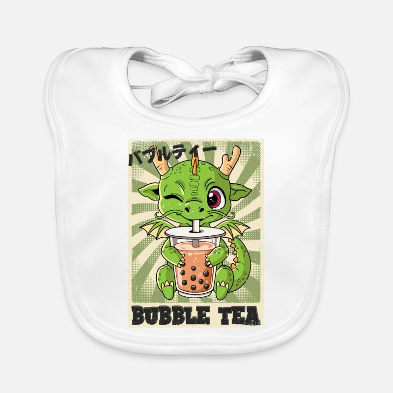 Boba Tea Dragon Bubble Tea Bavoir bio Bébé
