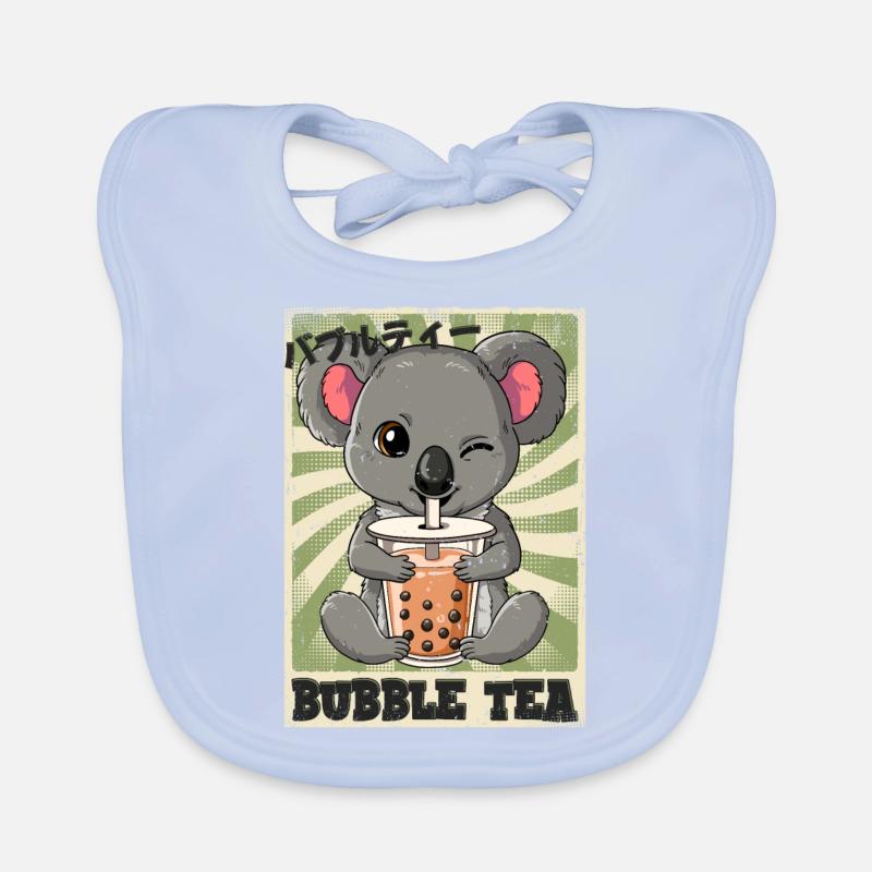 Boba Tea Koala Bubble Tea Baby Bio-Lätzchen