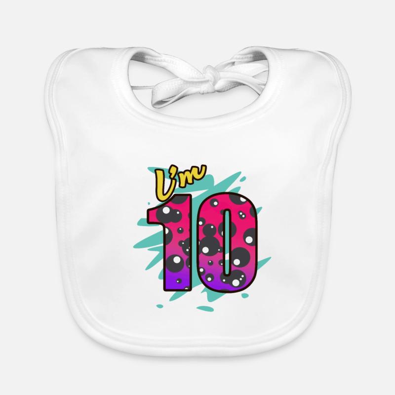 10. Geburtstag Baby Bio-Lätzchen