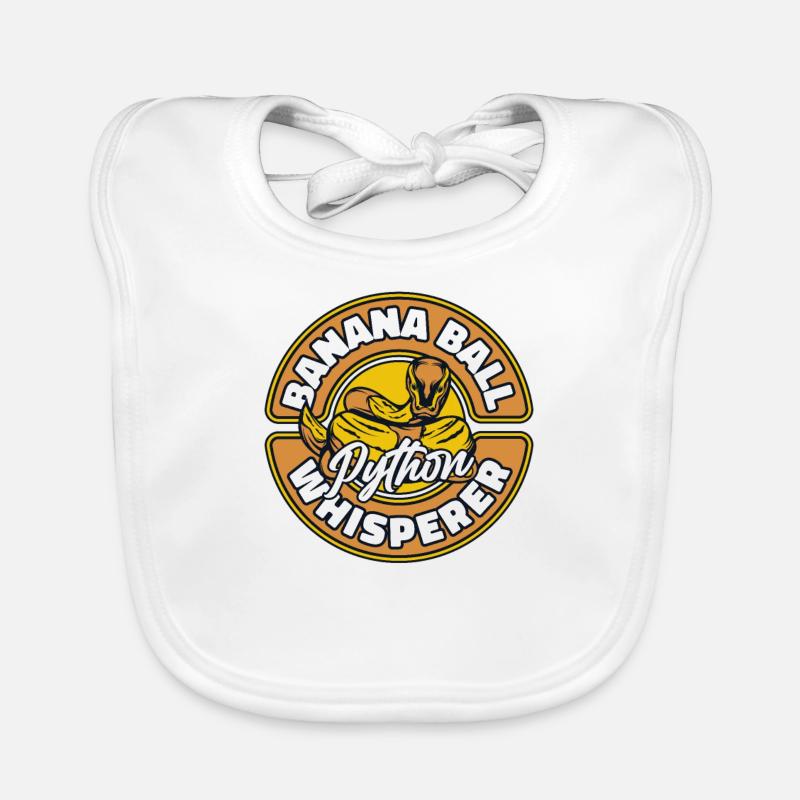 Banana Ball Python Whisperer Python Banana Ball Organic Baby Bibs
