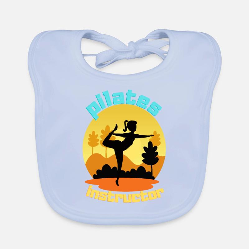 Pilates Instructor Organic Baby Bibs