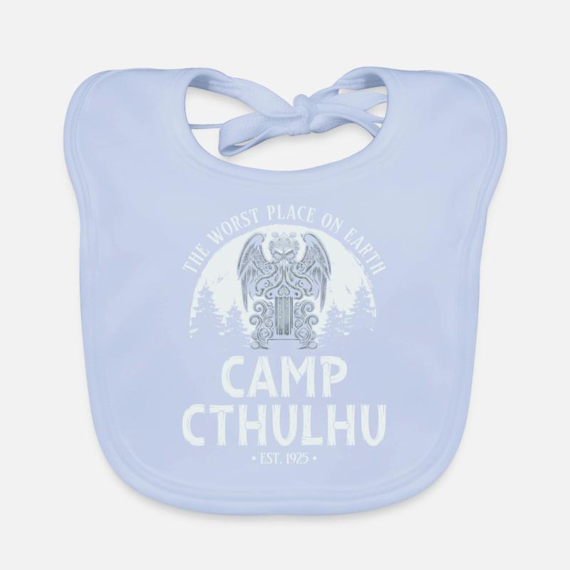 Camp Cthulhu, Funny Cosmic Horror Cthulhu Organic Baby Bibs