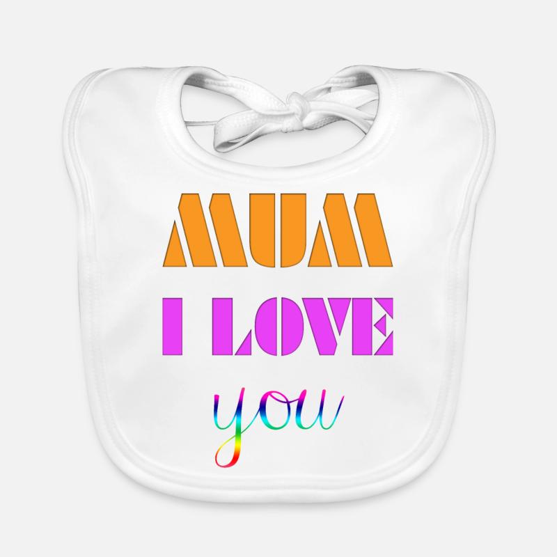 Mama, ich liebe dich Baby Bio-Lätzchen