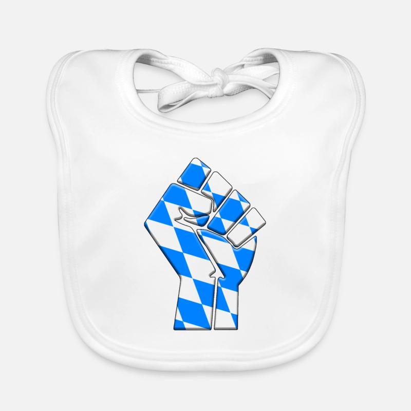 Bavaria Flag Bavarian Country Pride Native Organic Baby Bibs