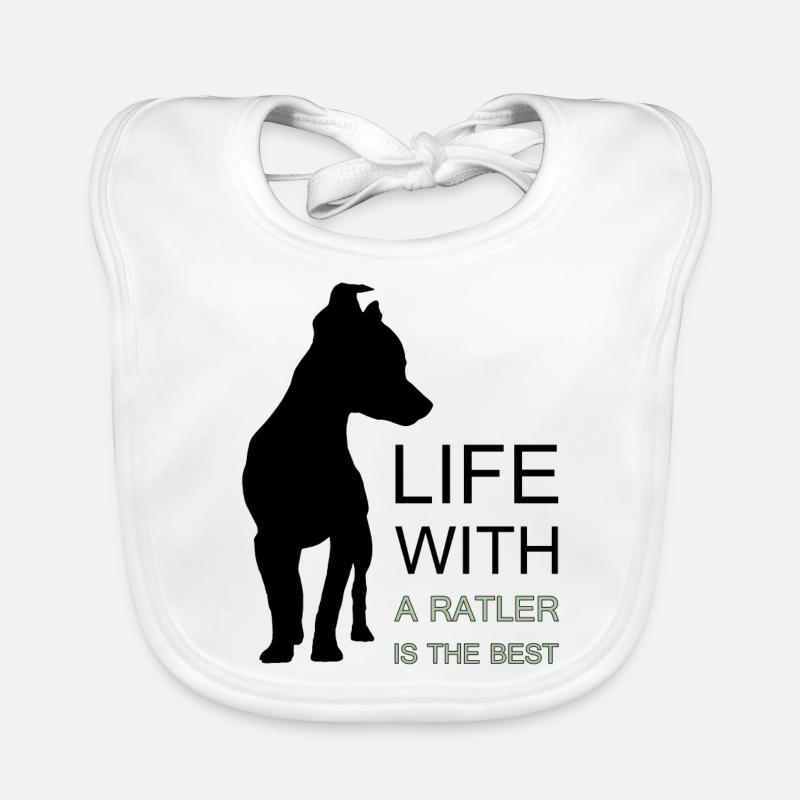 Das Leben mit einem Ratler ist das Beste Baby Bio-Lätzchen