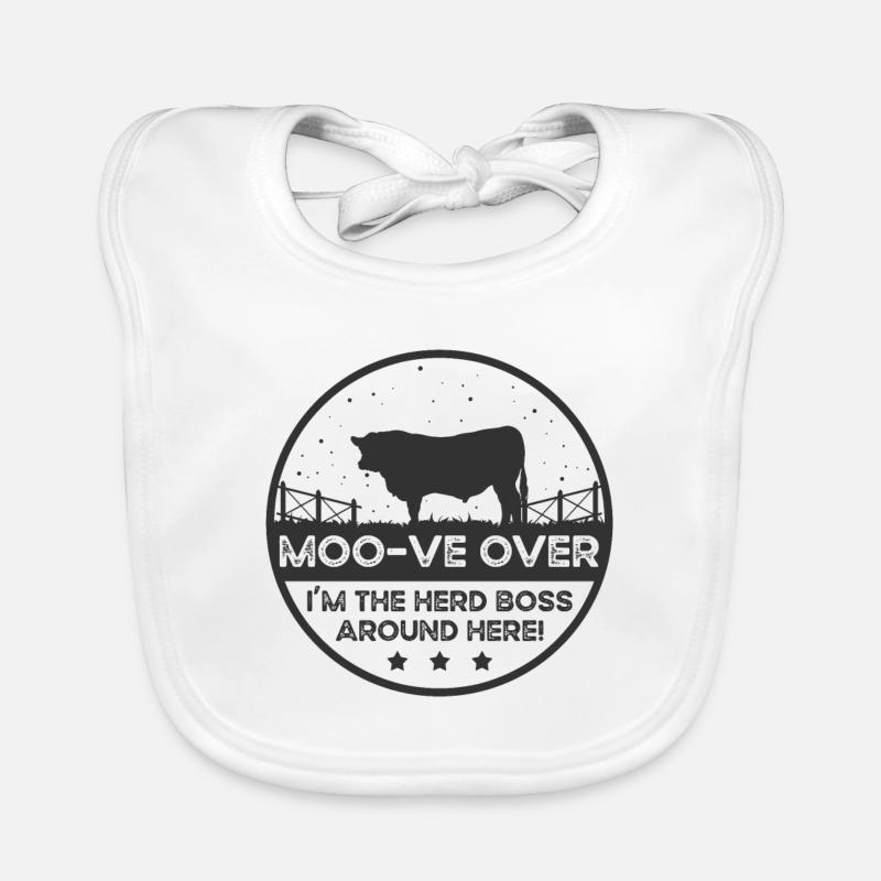 Moo -ve Über Kuh - Roter Angus Baby Bio-Lätzchen