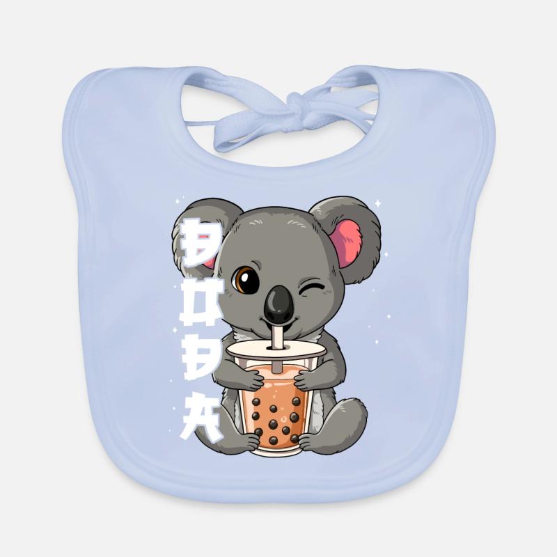 Boba Tea Koala Bubble Tea Baby Bio-Lätzchen