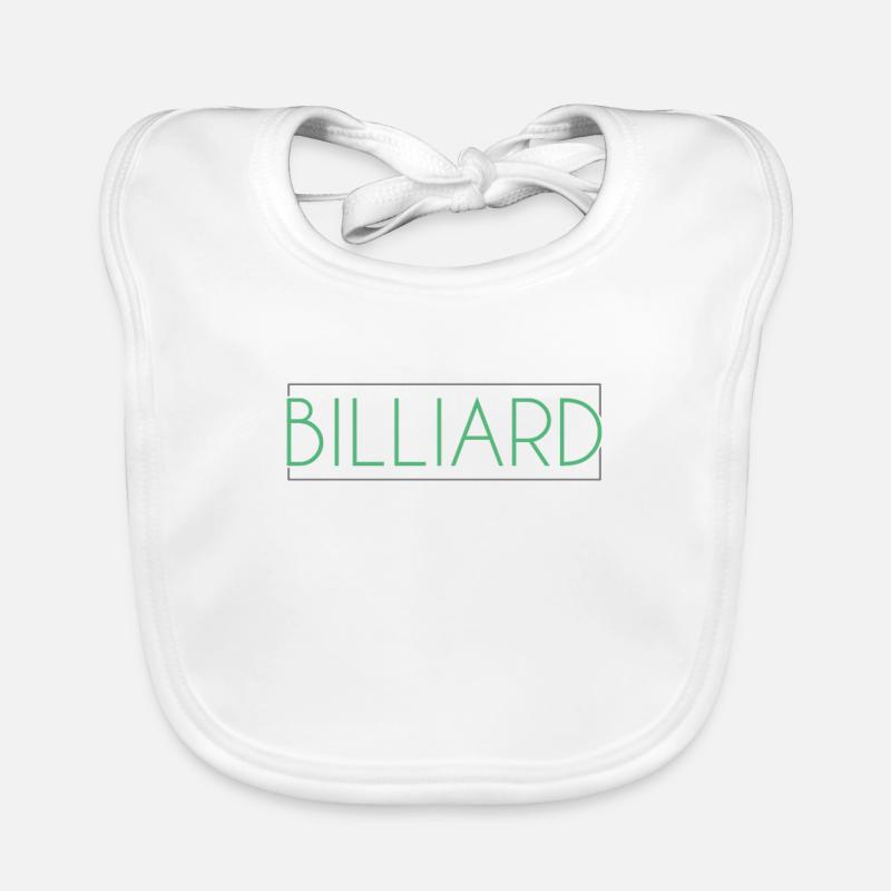 Lettrage de billard Bavoir bio Bébé