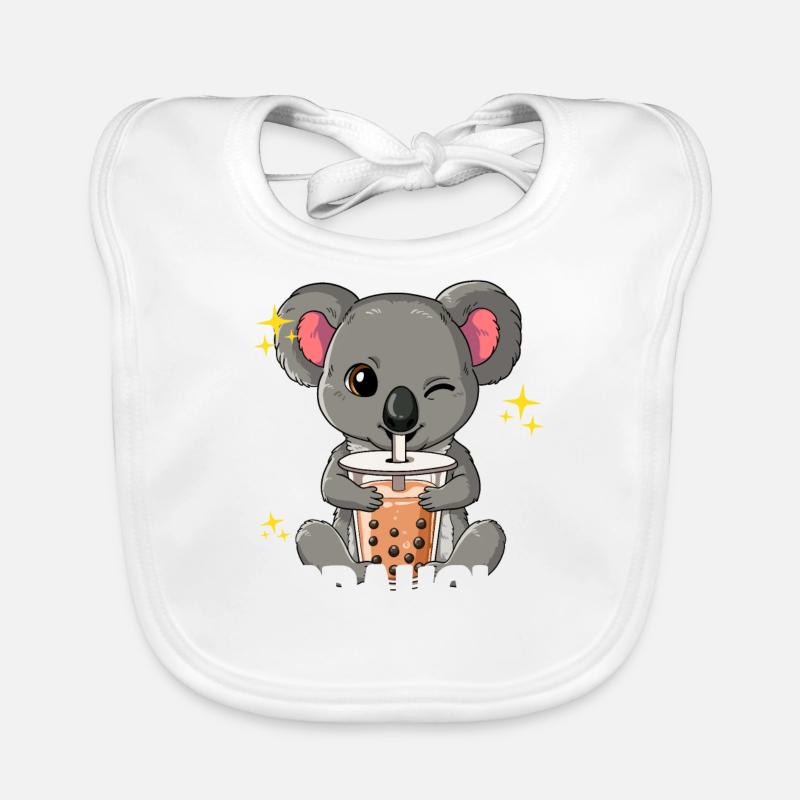 Bubble Tea Koala Boba Tea Bobaholic Baby Bio-Lätzchen