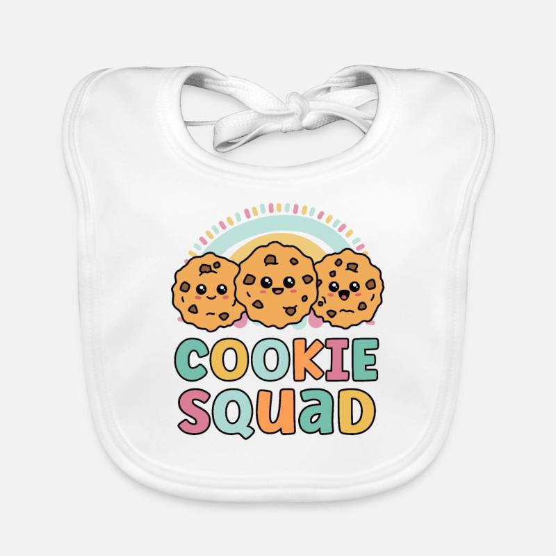 Cookie Squad Funny Matching pour les filles Cookie Lover Bavoir bio Bébé