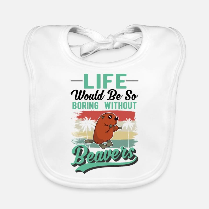 Beaver Gift Beaver Dam Organic Baby Bibs