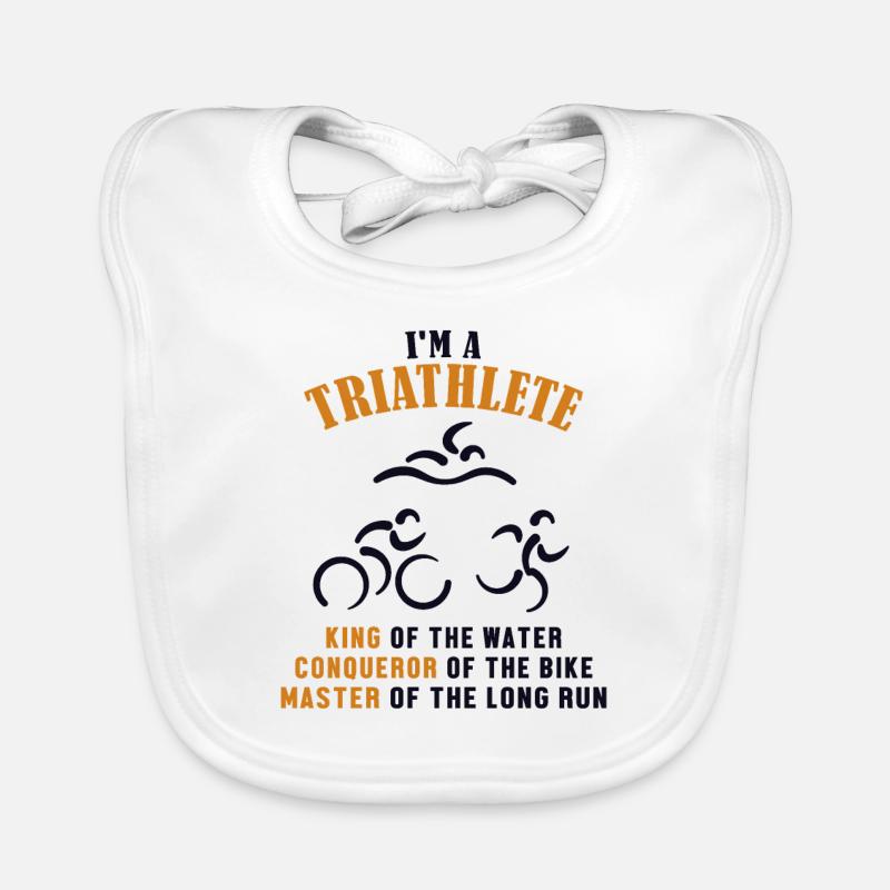 Triathlete King Conqueror Master Training Profi Baby Bio-Lätzchen