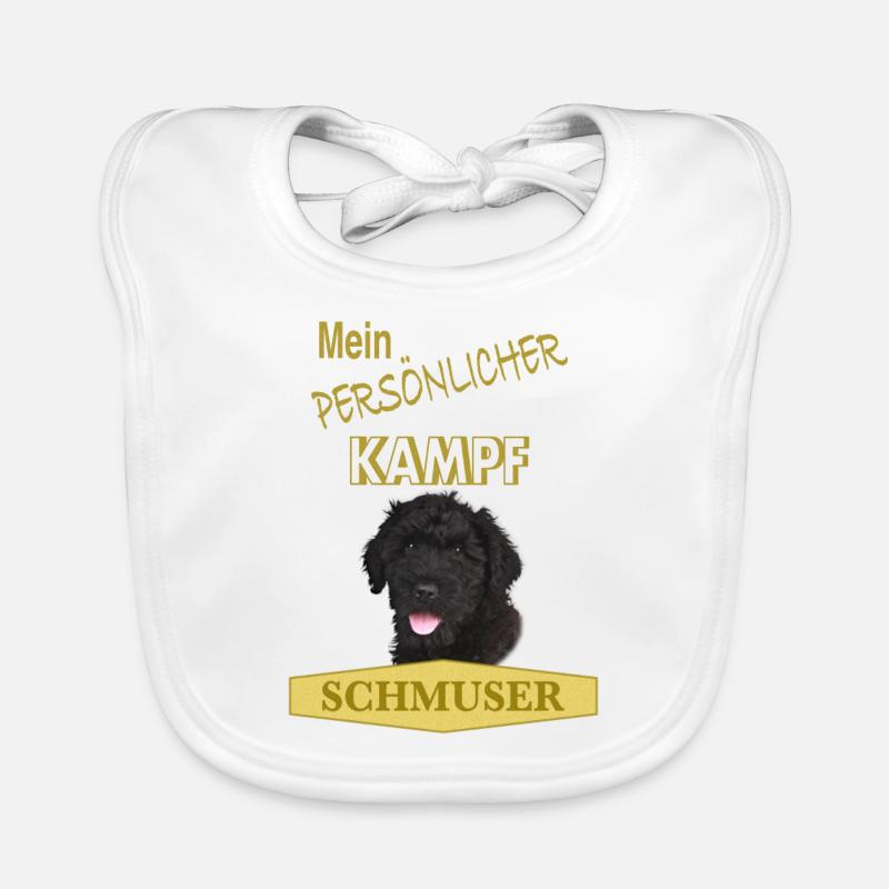 Persönlicher Kampfschmuser - Russischer Terrier Baby Bio-Lätzchen
