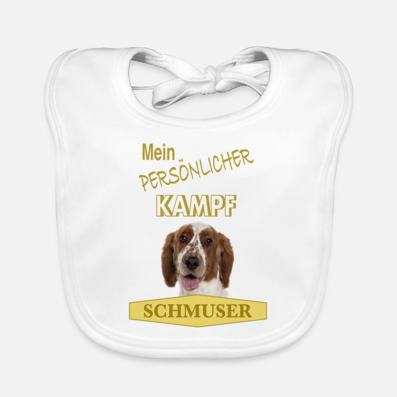 Persönlicher Kampfschmuser - Springer Spaniel Baby Bio-Lätzchen
