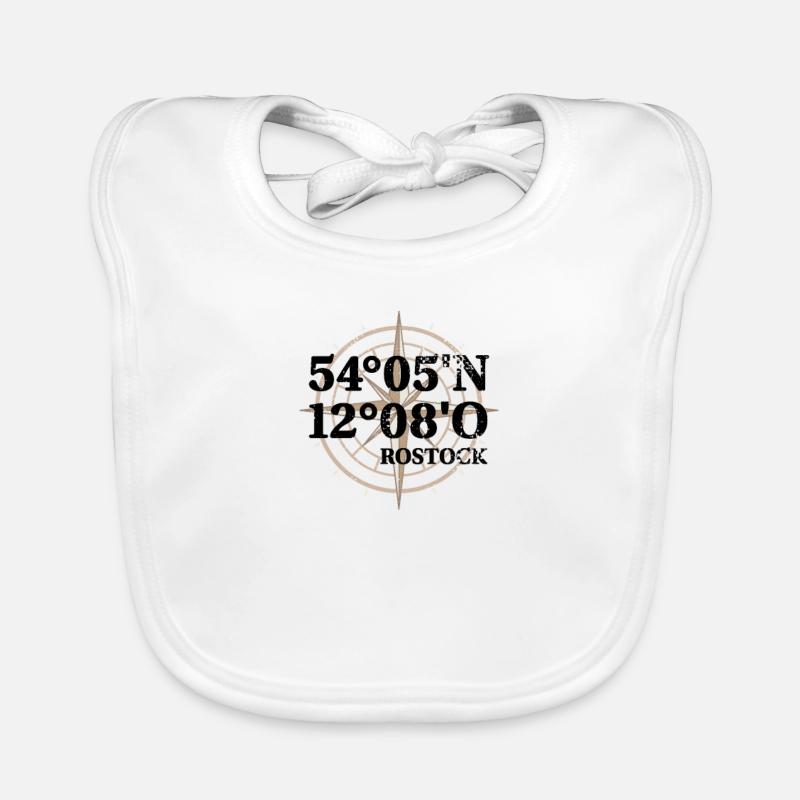 Rostock coordinates Organic Baby Bibs