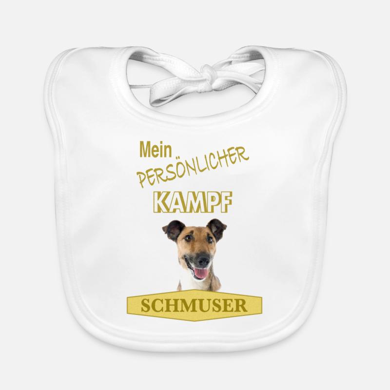 Mein persönlicher Kampfschmuser - Foxterrier Baby Bio-Lätzchen