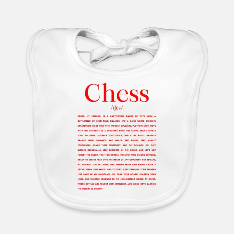 Chess Definition Organic Baby Bibs