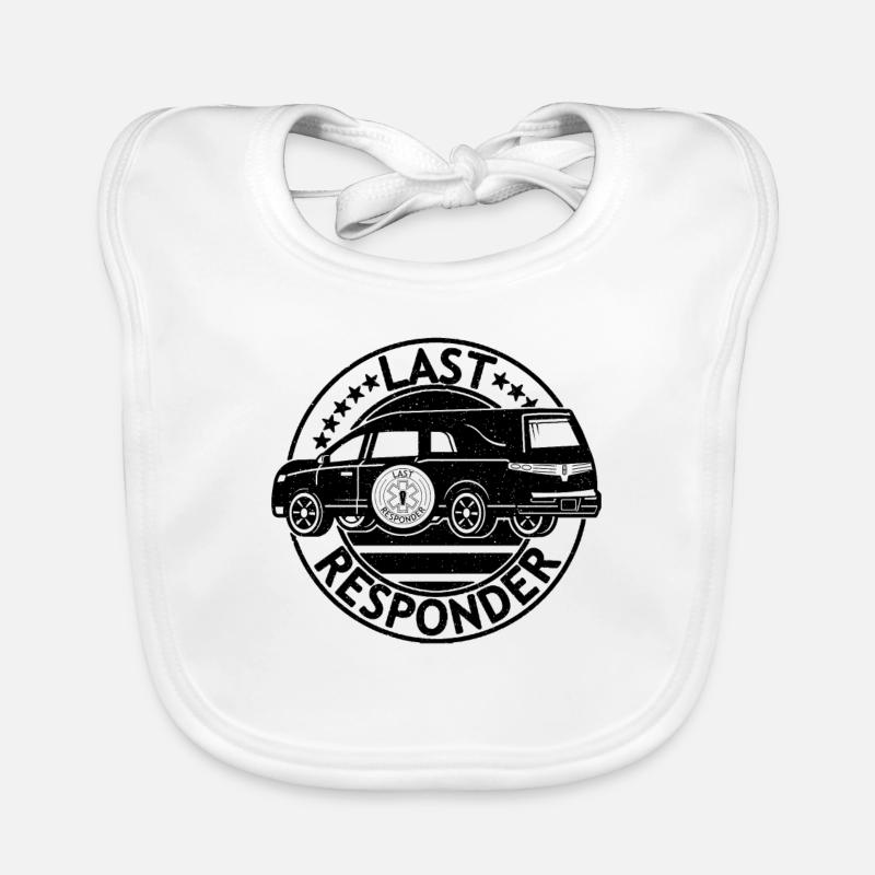 Dernier intervenant Embaumeur Retro Mortician Embaumeurs Bavoir bio Bébé