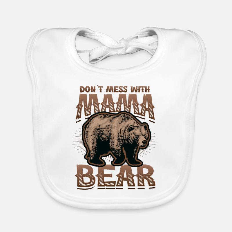 Don't mess with Mama Bear Organic Baby Bibs