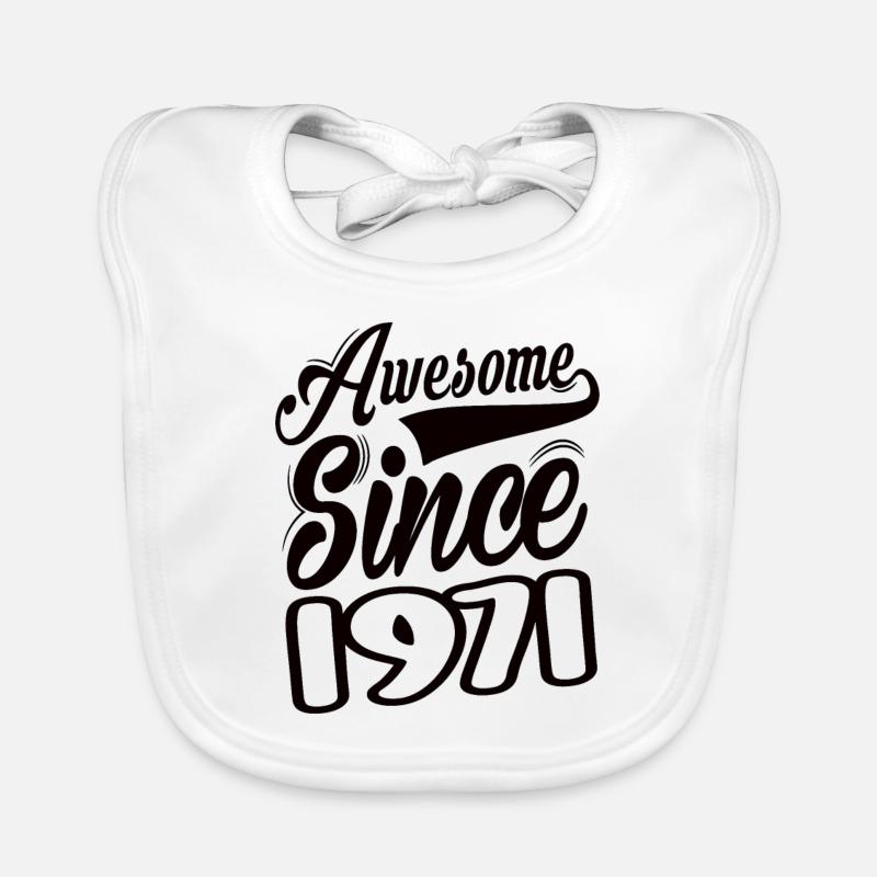 Awesome Since 1971 Baby Bio-Lätzchen