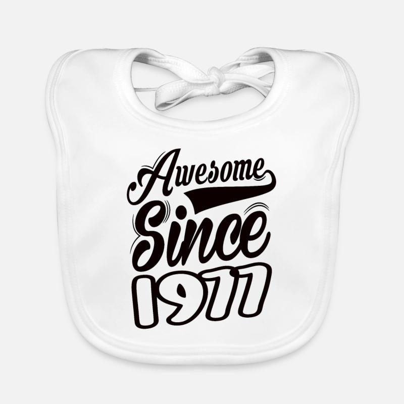 Awesome Since 1977 Organic Baby Bibs