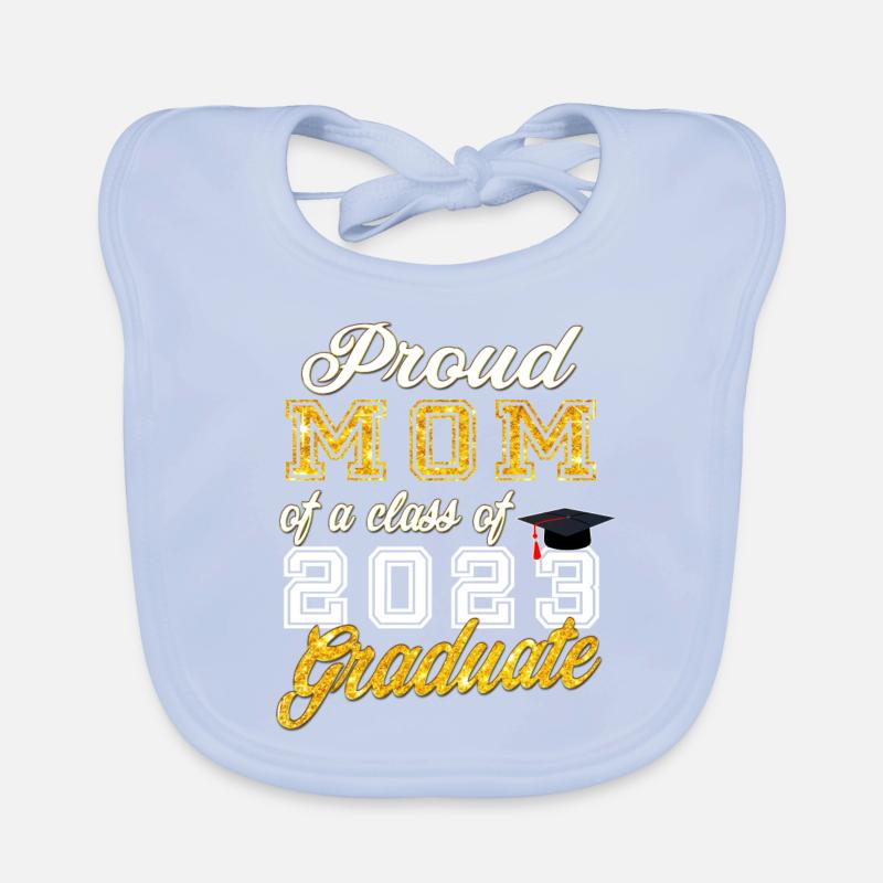 Abschluss 2023 - Stolze Mutter eines Jahrgangs 2023 Baby Bio-Lätzchen