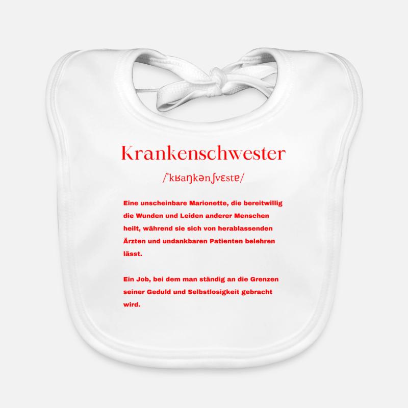 Krankenschwester Definition Baby Bio-Lätzchen