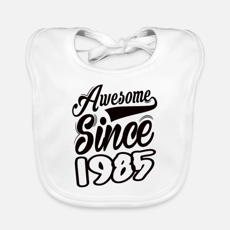 Awesome Since 1985 Organic Baby Bibs