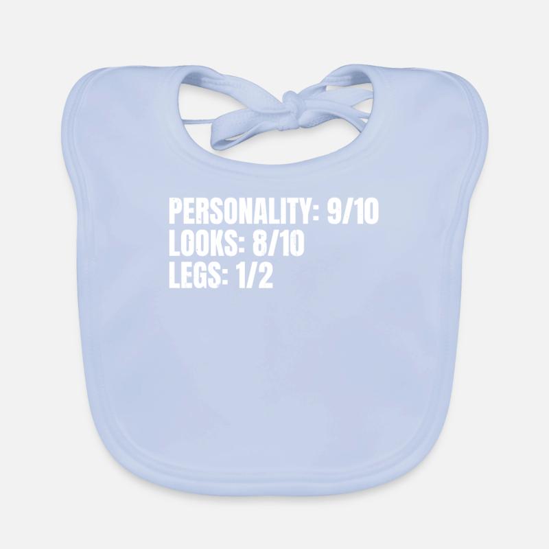 Amputiertes Bein Prothese Geschenk Baby Bio-Lätzchen